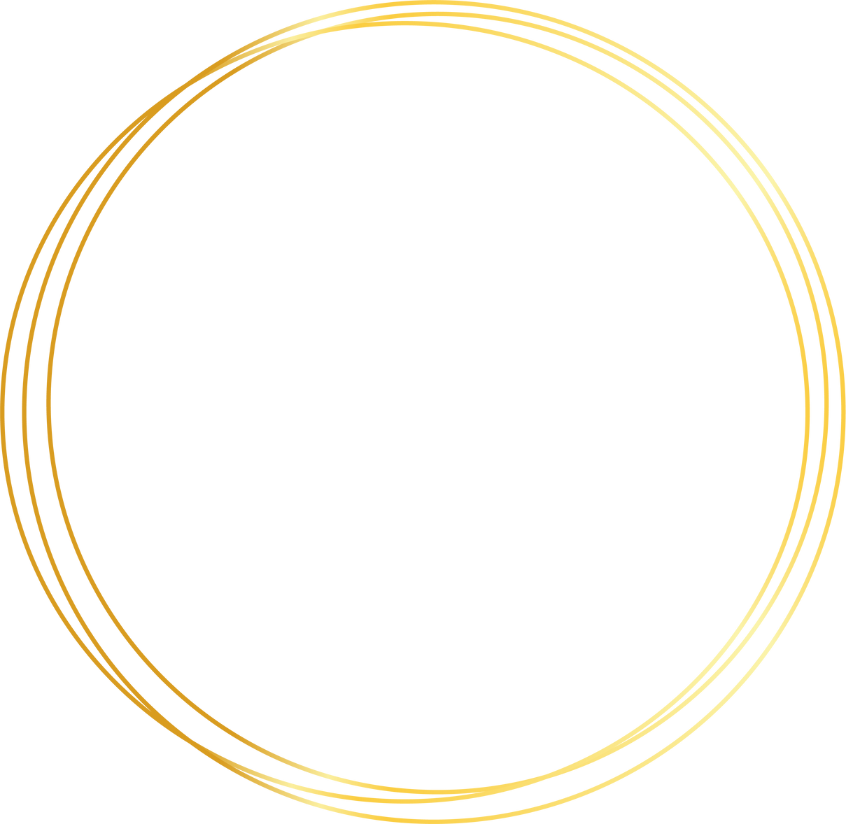 Round circle  gold shape abstract frame border background element