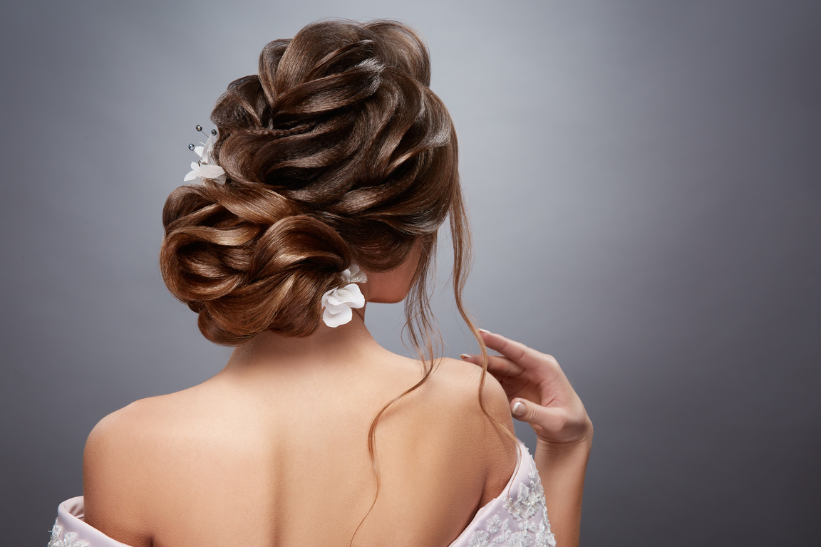 perfect bride's hairstyle from back